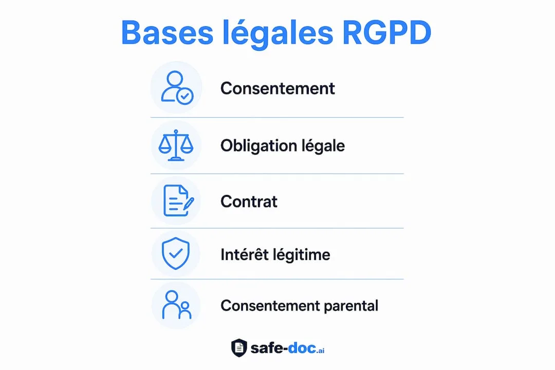 Panorama des fondements juridiques du RGPD