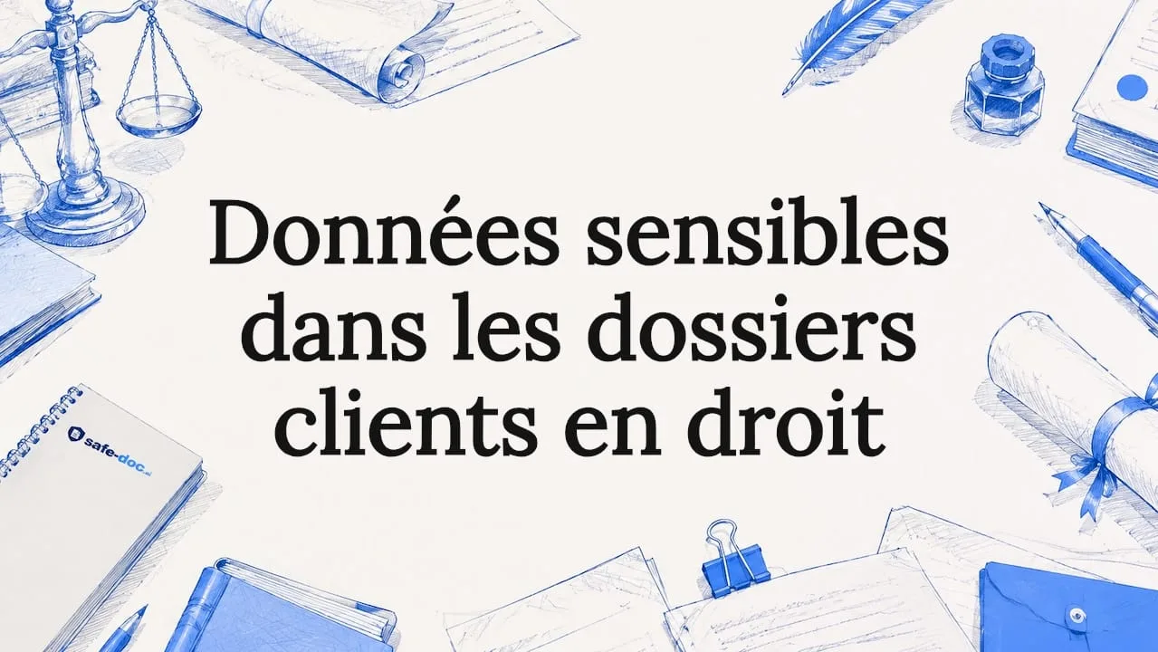 Visuel décoratif intégrant des symboles juridiques pour mettre en valeur le titre
