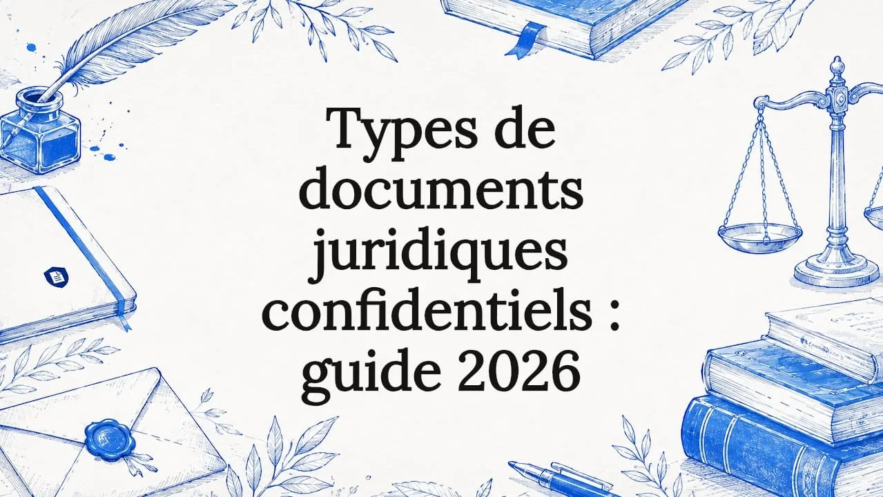 Illustration élégante inspirée de l’univers juridique pour habiller la page de titre
