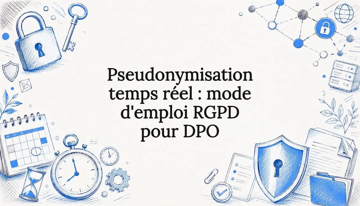 Graphic illustration to highlight an article on pseudonymization
