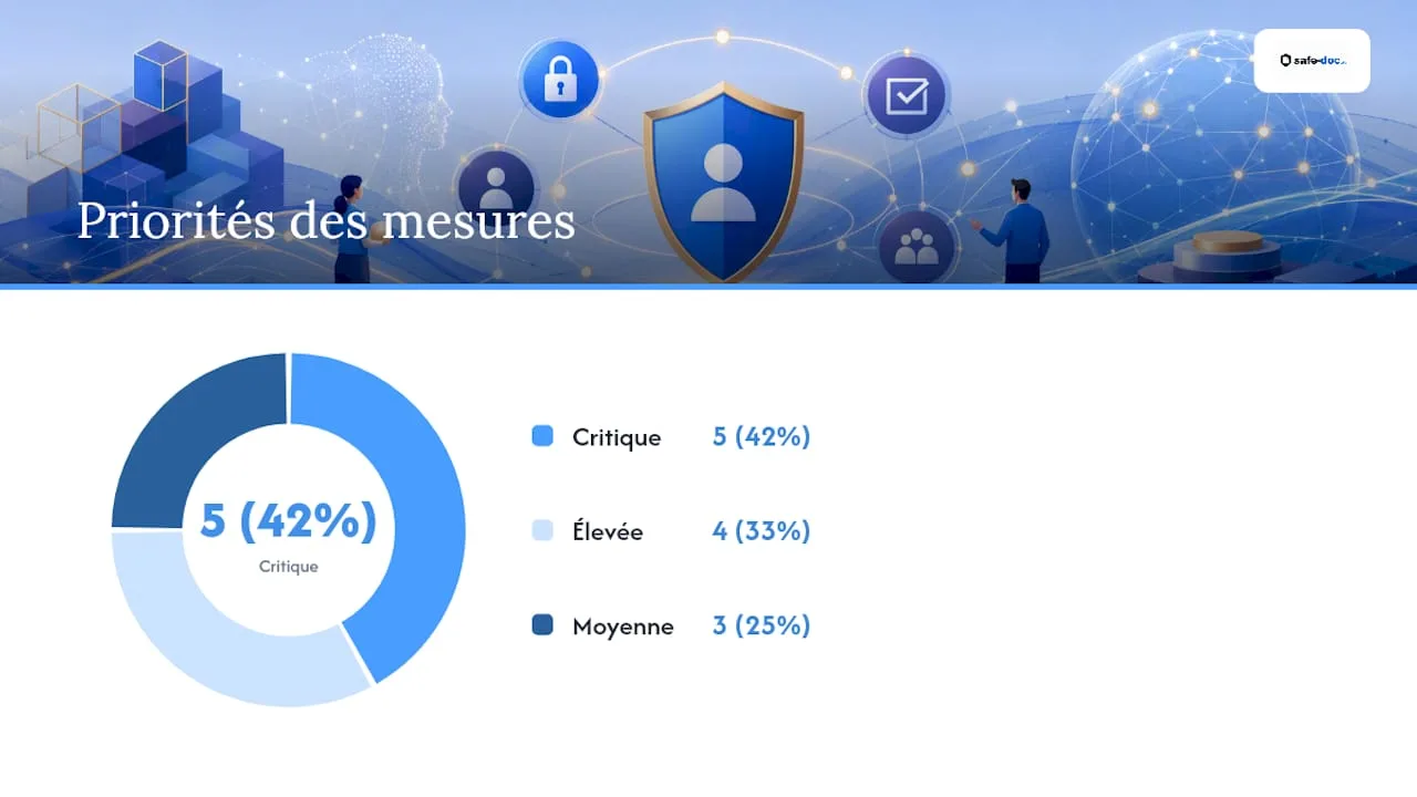 Schéma récapitulatif des 12 dispositifs de sécurité prévus par l’article 32, à présenter lors d’un contrôle de la CNIL.