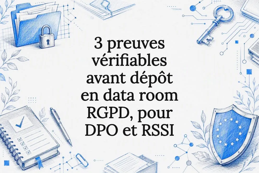 Illustration of security for a GDPR compliant data room