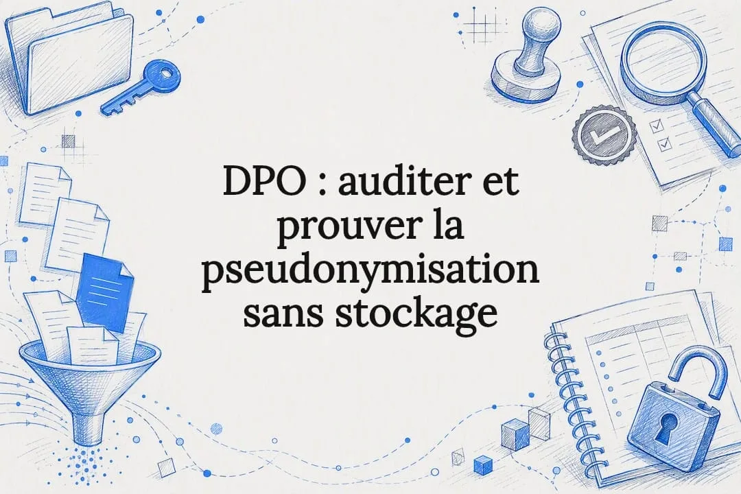 Title illustration relating to audited pseudonymization