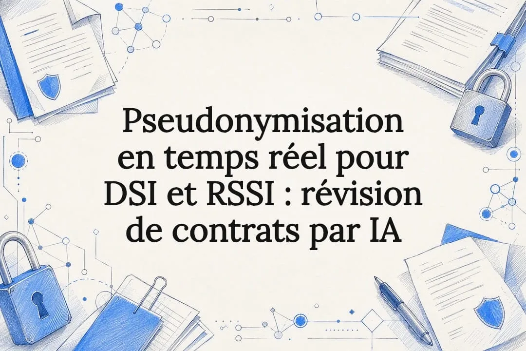 Carte de titre illustrant la pseudonymisation contractuelle